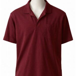 CornerStone Burgundy Polo Shirt with Pocket – Men’s Size M